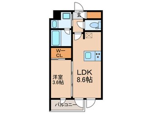 ラ・ペルラ市谷砂土原町の物件間取画像